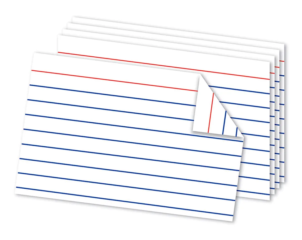 Office Depot® Brand Double Sided Index Cards, 4" x 6", White, Pack Of 100