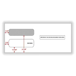 Office Depot® Brand Double-Window Self-Seal Envelopes For 1099-NEC 3-Up Tax Forms, 8-3/8