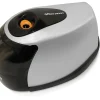 Office Depot® Brand Dual-Powered Pencil Sharpener, 6", Black/Silver