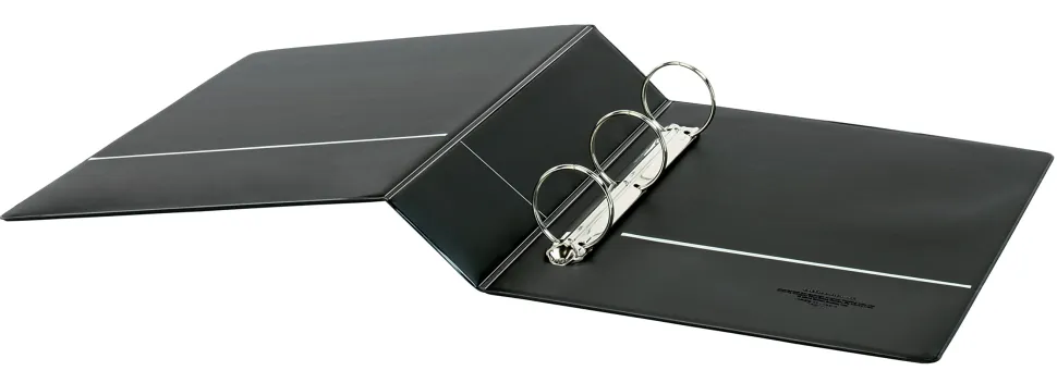 Office Depot® Brand Durable Legal-Size Reference 3-Ring Binder, 2" Round Rings, 41% Recycled, Black