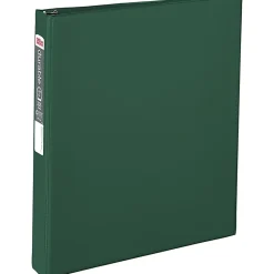 Office Depot® Brand Durable Reference 3-Ring Binder, 1" Round Rings, Dark Green