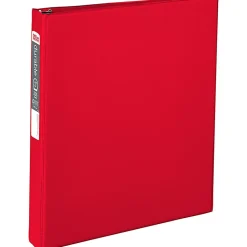 Office Depot® Brand Durable Reference 3-Ring Binder, 1" Round Rings, Red