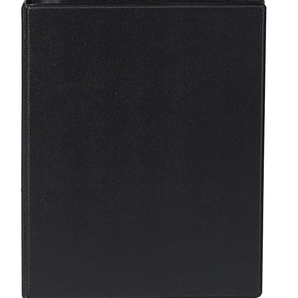 Office Depot® Brand Durable Reference Memo Size 3-Ring Binder, 1" Round Rings, 49% Recycled, Black