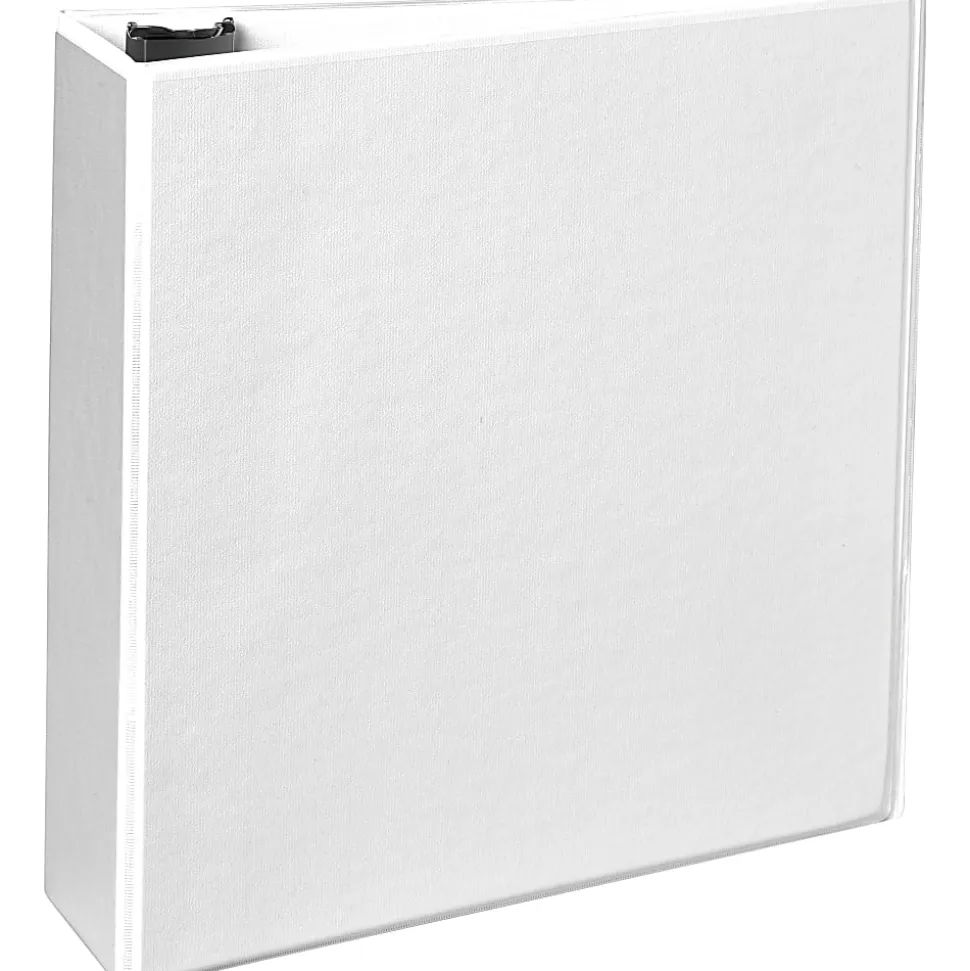 Office Depot® Brand Durable View 3-Ring Binder, 3" Slant Rings, White