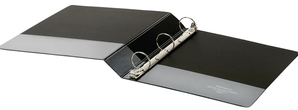 Office Depot® Brand Durable View 3-Ring Binder, 1 1/2" Round Rings, Black
