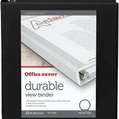 Office Depot® Brand Durable View 3-Ring Binder, 1 1/2
