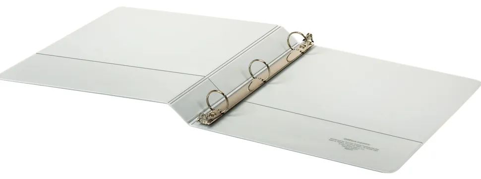Office Depot® Brand Durable View 3-Ring Binder, 1" Round Rings, White