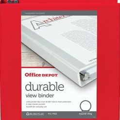 Office Depot® Brand Durable View 3-Ring Binder, 2