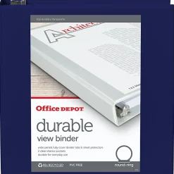 Office Depot® Brand Durable View 3-Ring Binder, 2
