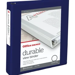 Office Depot® Brand Durable View 3-Ring Binder, 1 1/2