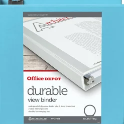 Office Depot® Brand Durable View 3-Ring Binder, 3