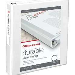 Office Depot® Brand Durable View 3-Ring Binder, 1 1/2