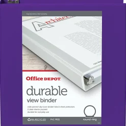 Office Depot® Brand Durable View 3-Ring Binder, 2
