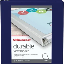 Office Depot® Brand Durable View 3-Ring Binder, 1 1/2