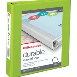 Office Depot® Brand Durable View 3-Ring Binder, 1 1/2