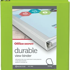 Office Depot® Brand Durable View 3-Ring Binder, 1 1/2