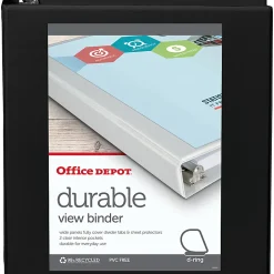 Office Depot® Brand Durable View 3-Ring Binder, 1 1/2