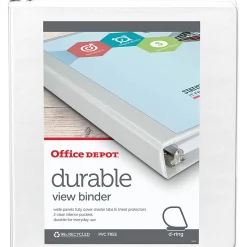 Office Depot® Brand Durable View Slant-Ring 3-Ring Binder, 1