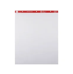 Office Depot® Brand Easel Pads, 27" x 34", Ruled, 50 Sheets, 30% Recycled, White, Pack Of 2