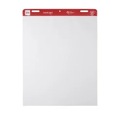 Office Depot® Brand Easel Pads, 27" x 34", 50 Sheets, 30% Recycled, White, Pack Of 2