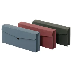 Office Depot® Brand Envelope, Check Size, 5 1/4" x 10", Hook-And-Loop Closure, Assorted Colors