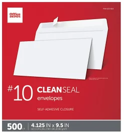 Office Depot® Brand Envelopes, 4-1/8