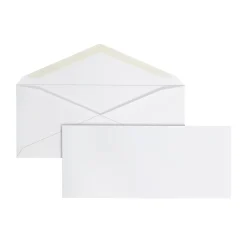 Office DepotĀ® Brand #9 Envelopes, 3-7/8" x 8-7/8", Gummed Seal, White, Box Of 500