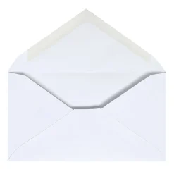Office Depot® Brand Envelopes, 3-5/8" x 6-1/2", Gummed Seal, White, Box Of 500