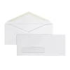 Office Depot® Brand Envelopes, Left Window, 4-1/8" x 9-1/2", Gummed Seal, White, Box Of 500