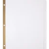 Office Depot® Brand Erasable Big Tab Dividers, 5-Tab, White, Pack Of 2 Sets