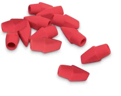 Office Depot® Brand Eraser Caps, Red, Pack Of 12 Eraser Caps