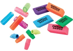 Office Depot® Brand Eraser & Pencil Pillow Variety Pack, Assorted, Pack Of 110