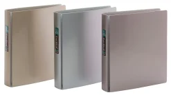Office Depot® Brand Everbind Fashion 3-Ring Binder, 1 1/2" Round Rings, Assorted Metallic Colors, Pack Of 12