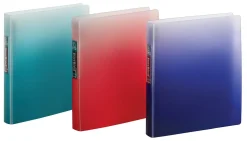 Office Depot® Brand Everbind Fashion 3-Ring Binder, 1" Round Rings, Ombre Smoke, Pack Of 12