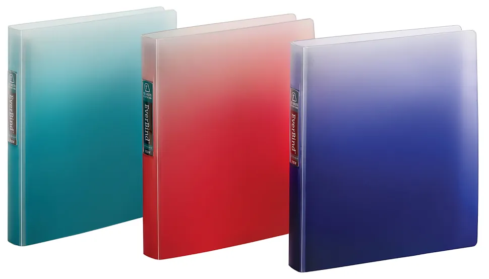 Office Depot® Brand Everbind Fashion 3-Ring Binder, 1" Round Rings, Ombre Smoke, Pack Of 12