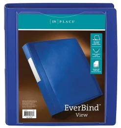 Office Depot® Brand Everbind™ View 3-Ring Binder, 1 1/2