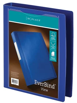 Office Depot® Brand Everbind™ View 3-Ring Binder, 1 1/2