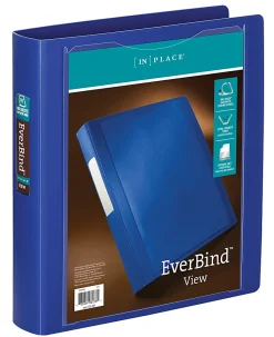 Office Depot® Brand Everbind™ View 3-Ring Binder, 1 1/2