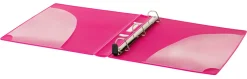 Office Depot® Brand EverBind™ View 3-Ring Binder, 1" D-Rings, Pink