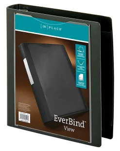 Office Depot® Brand EverBind™ View 3-Ring Binder, 1 1/2