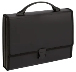 Office Depot® Brand Expanding Poly 26-Pocket File, Letter Size, Black
