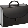 Office Depot® Brand Expanding 21-Pocket File Case, Legal Size, Black