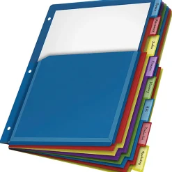 Office Depot® Brand Expanding Index Dividers, 8 Tabs, Assorted, Pack Of 8