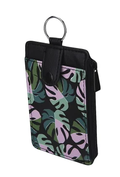 Office Depot® Brand Fashion Badge Holder With Clip Reel, 3-1/2" x 2-1/2", Palms