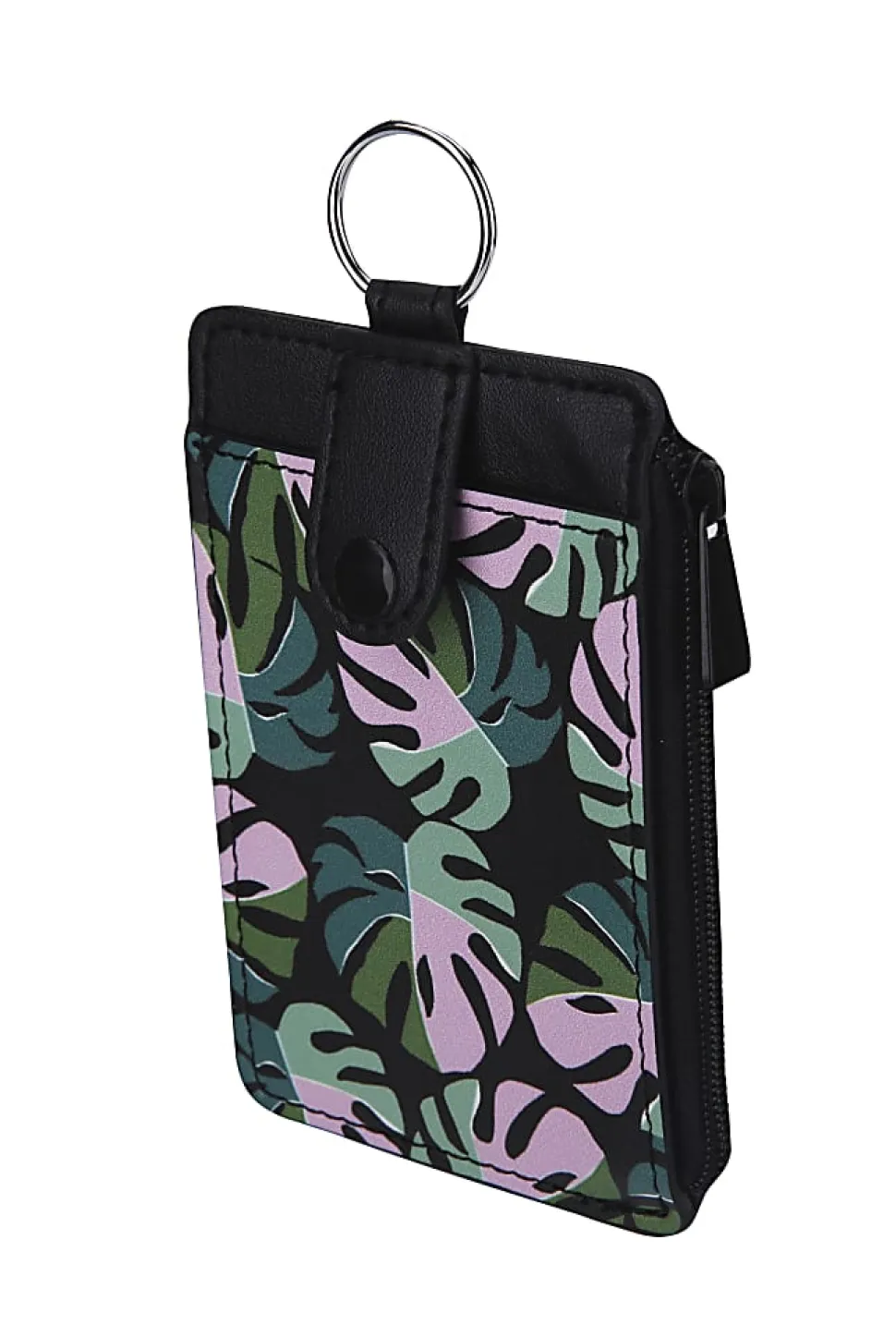 Office Depot® Brand Fashion Badge Holder With Clip Reel, 3-1/2" x 2-1/2", Palms
