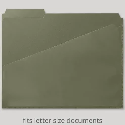 Office Depot® Brand Fashion File Folders With Slash Pocket, 1/3 Cut, Letter Size, Field Notes, Pack Of 3 Folders