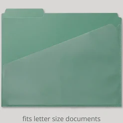 Office DepotĀ® Brand Fashion File Folders With Slash Pocket, 1/3 Cut, Letter Size, Urban Utility, Pack Of 3 Folders