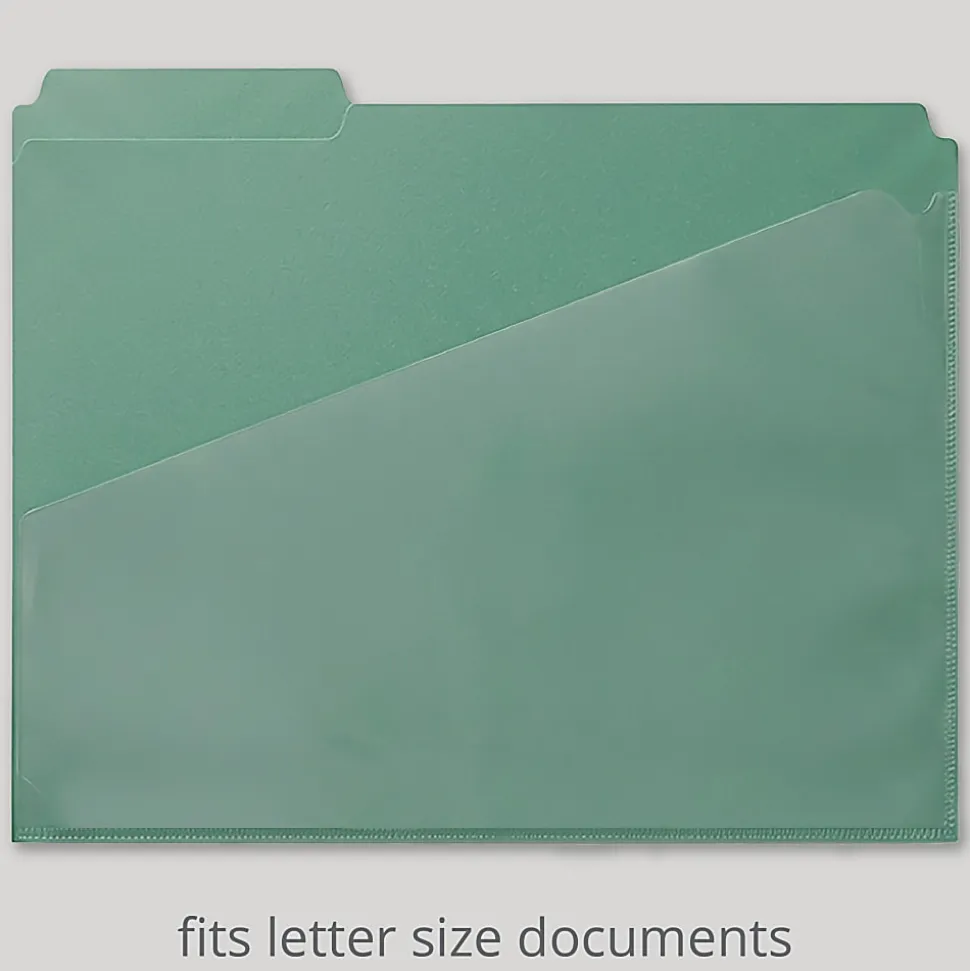 Office Depot® Brand Fashion File Folders With Slash Pocket, 1/3 Cut, Letter Size, Urban Utility, Pack Of 3 Folders