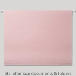 Office Depot® Brand Fashion Hanging File Folders, Letter Size, Plum & Blush, Total Qty 6