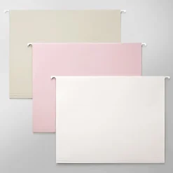 Office Depot® Brand Fashion Hanging File Folders, Letter Size, Blush Neutral Pastels, Total Qty 6